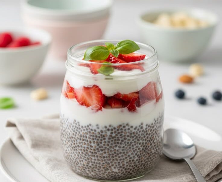 Colazione o merenda fresca e nutriente