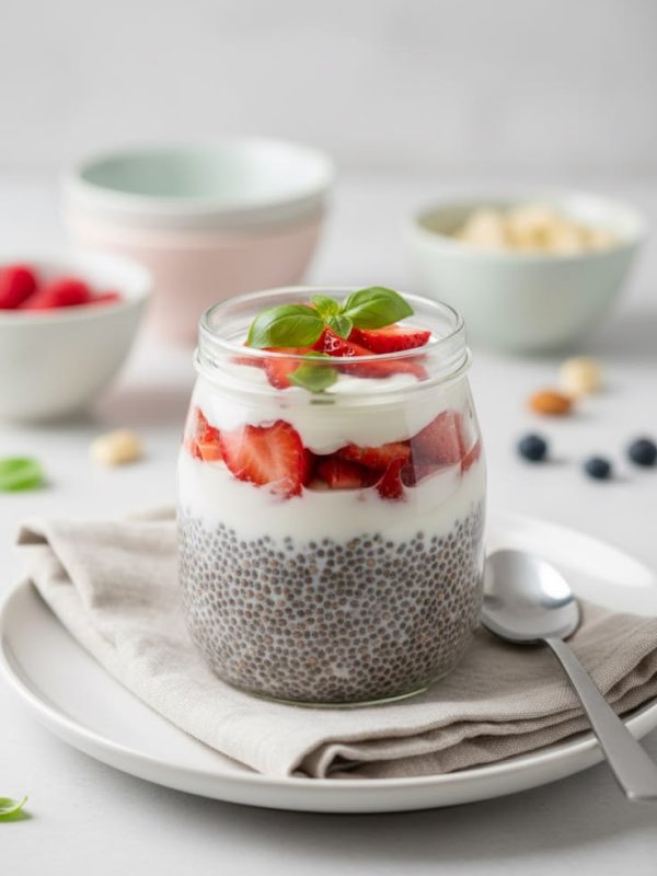 Colazione o merenda fresca e nutriente